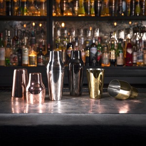 Coctelera Profesional de Acero Inoxidable, Juego de Bar de Tres Piezas para Mezclar Bebidas Suavemente - Product Image 6