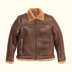 Wholesale Polyester/Cotton Canvas Varsity <b>Jacket</b> for Men with Front Custom Logo Premium Winter Casual Streetwear Outerwear - Product Image 1