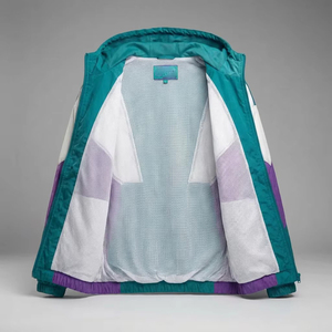 <b>Men's</b> Color Blocking Hooded Windbreaker <b>Jacket</b> Waterproof Quick Dry Breathable Eco-Friendly Polyester/Nylon Spring Sporty Loose - Product Image 3