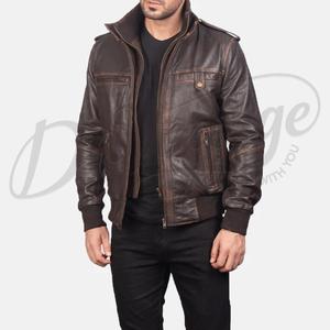 Parka utilitaire marron expresso symétrique à double fermeture éclair, col montant côtelé, multi-poches, vente en gros - Product Image 1