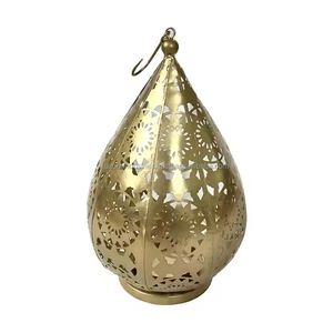 Portavelas de luz de té de diseñador, FAROL DE Metal hecho a mano para colgar en el suelo, iluminación navideña, ambas velas de luz de té - Product Image 2