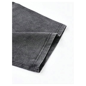 Débardeur court pour homme à col rond, couleur unie, en jersey de coton, style décontracté, respirant, coupe classique, design vierge - Product Image 5