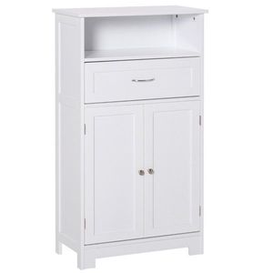 Mobile bagno nero a 2 porte con mensola elegante vanità per il Design del tuo bagno moderno - Product Image 2
