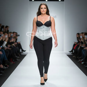 Corsés COSH, Corsé de Entrenamiento de Cintura con Varillas Espirales, en Satén Verde Menta, para Figuras Curvilíneas - Product Image 4