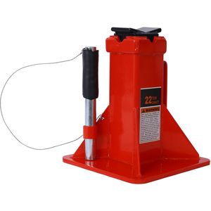 Cavalletto per Auto Professionale a Perno da 22 Tonnellate (44.000 Libbre) con Blocco, Rosso, 1 Paio - Product Image 6