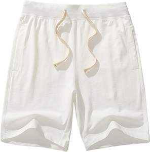 Pantalones Cortos Casuales de Algodón Ecológicos para Hombre con Cintura Elástica, Tela Ligera y Transpirable para Ropa Urbana de Verano - Product Image 5