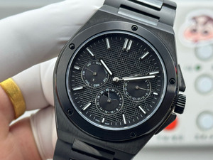 Montre automatique mécanique pour homme, style de designer haut de gamme, luxueuse, en céramique noire, décontractée, sportive, voyage, calendrier perpétuel, phase de lune - Product Image 2