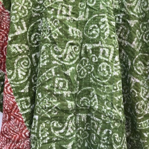 Caftán vintage de algodón Kantha hecho a mano para mujer, vestido bohemio para estar en casa o la playa. - Product Image 6