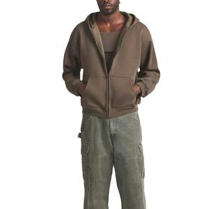 Sudaderas con Capucha Extra Grandes de Lujo con Cierre Personalizado, Sudaderas Minimalistas de Forro Polar Unisex, Ropa Urbana, Fabricante y Proveedor de Ropa al por Mayor OEM ODM - Product Image 2