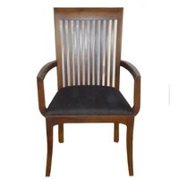 Silla de comedor minimalista, sillones de madera, silla de café, sillas de teca, muebles de madera de teca de Indonesia diseñados para muebles de restaurante