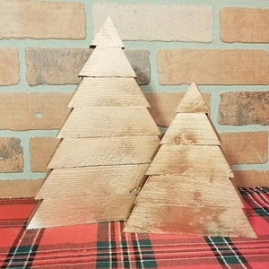 New design Gold Christmas <b>tree</b> wooden <b>tabletop</b> decor rustic Xmas ornaments metallic wood <b>tree</b> farmhouse - Product Image 3