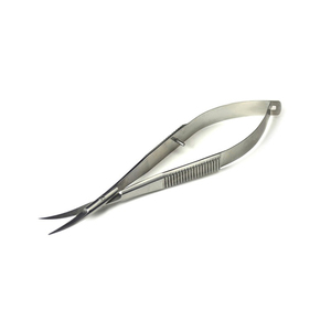 Ciseaux à cuticules russes professionnels en acier inoxydable extra-affûtés à ressort, prix de gros, logo personnalisé, pour cils - Product Image 2