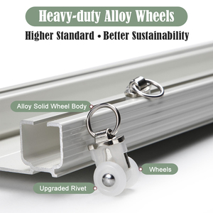 ZSHINE Gardinen schiene Decke oder Wand montage Hochleistungs-Vorhangs chienen für Wohnzimmer Schlafzimmer Raumteiler - Product Image 3