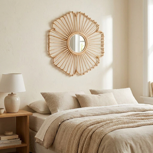 Decorative Wall Hanging <b>Mirror</b> from Natural Rattan, Eco-friendly rattan woven <b>mirror</b>, Home furniture, Wholesale Cheap Price - Product Image 6