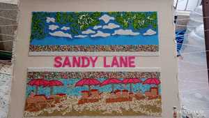 กระเป๋าถือสตรีทนทานขนาดใหญ่ประดับมุกสไตล์ลำลองปักลายไม้ไผ่ธรรมชาติ - Product Image 2