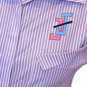 เสื้อเชิ้ตสีชมพูลายทาง แขนยาว ปกตั้ง กระดุมหน้า สไตล์ลำลอง สำหรับใส่ทำงาน แฟชั่นธุรกิจ เสื้อผ้าสำหรับใส่ทุกวัน - Product Image 2