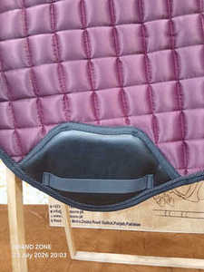 BRAND ZONE Tapis de selle d'équitation en satin de soie pour dressage et saut d'obstacles, haute qualité, confortable et durable, personnalisable - Product Image 4
