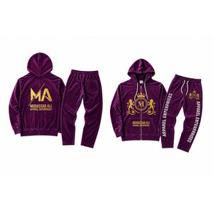 ชุดวอร์มมีฮู้ด Mudassar Ali Apparel Enterprises ผลิตจากโพลีเอสเตอร์ 100% หนัก 350 กรัมต่อตารางเมตร ซิปยาวเต็มตัว กระเป๋าหน้า - Product Image 3