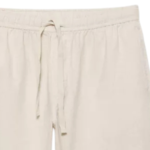 Mens <b>Linen</b> Blend Jogger Trousers Relaxed Fit Casual <b>Drawstring</b> Waist Lightweight Breathable Soft Fabric Streetwear <b>Pants</b> - Product Image 5