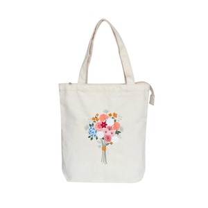 Sac fourre-tout élégant à poignée en corde rayée, en toile de coton, pour femme, usage quotidien, prix raisonnable, avec fermeture éclair, très demandé - Product Image 1