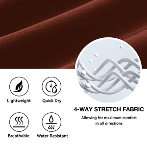 Shorts de golf légers pour hommes, séchage rapide, respirants, bas de tenue sportive pour le golf, vêtements d'été pour le golf, équipement athlétique - Product Image 4