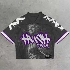 เสื้อยืดดีไซน์ล่าสุด คุณภาพพรีเมียม สำหรับผู้ชาย สกรีนโลโก้ตามสั่ง พิมพ์ลายแบบซับลิเมชั่น ไซส์ใหญ่ ผ้าฝ้ายตาข่าย ระบายอากาศได้ดี แฟชั่นเสื้อยืด - Product Image 2