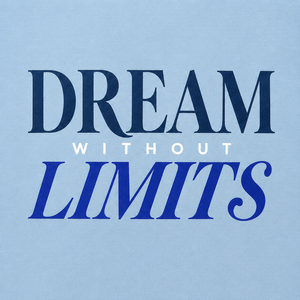 เสื้อยืดแขนยาวสีฟ้าอ่อนสำหรับผู้หญิง พิมพ์ลาย Dream Without Limits คอกลม ลำลอง ผ้าถัก 100% คอตตอน ระบายอากาศได้ดี แขนยาวเต็มตัว - Product Image 6