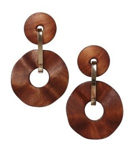 Boucles d'oreilles pendantes en bois style bohème pour femme, légères, faites à la main, africaines, bohèmes, pour fêtes, usage quotidien, bijoux fantaisie festifs - Product Image 3