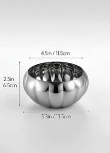 Modern Silver <b>Mirror</b> Finished Decorative Bowl Suitable For Snack Candy Chocolate Display And Table Styling From India - Product Image 6