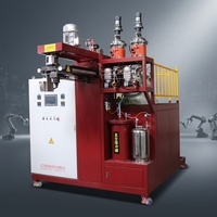 Machine de moulage de mousse d'élastomère PU contrôlée par PLC pour la production de rouleaux de convoyeur et de roues en polyuréthane 380V 35kW