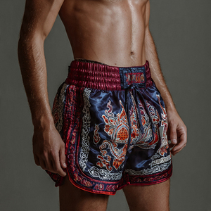 Shorts de Muay Thai à impression par sublimation, confortables, pour MMA, kickboxing, entraînement de boxe et combats de Muay Thai - Product Image 3
