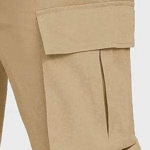 Pantalon baggy de style urbain pour hommes en tissu doux, pantalon cargo baggy confortable pour hommes avec un style streetwear décontracté - Product Image 6