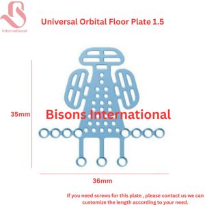 Bisons แผ่นผ่าตัดฝังกระดูกสันหลังสำหรับพื้นห่วงออร์บิทัลไทเทเนียมแบบใช้มือ - Product Image 1