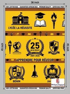 Fabricante de Telas Africanas de Lujo con Estampado de Cera, Proveedor Textil Personalizado para Celebraciones Escolares, Aniversarios y Conveniones, OEM ODM - Product Image 3