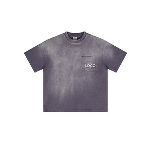 T-shirts graphiques surdimensionnés délavés style vintage à manches courtes pour hommes – Vente en gros, prix abordable, personnalisation OEM - Product Image 4