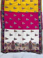 Sari de Seda Viscosa Pura Estampada al por Mayor para Uso Diario, Oficina y Festividades, Disponible para la Venta