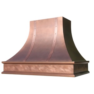 Hotte murale vintage style cheminée en acier inoxydable avec design de cheminée ventilée pour cuisine domestique - Product Image 2