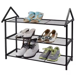 Small Size Cheap Price Metal Shoe Rack For Home Livingroom Hall Entry Storage Decorative Use Shoe Rack Footwear Shelve - Product Image 4