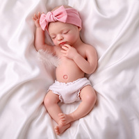 Poupées reborn Babeside Larry de 16 pouces en silicone intégral, réalistes, neutres en matière de genre, bébés endormis, vente en gros