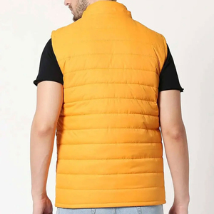 2025 <b>Winter</b> Sleeveless Glossy Puffer Vest <b>Jacket</b> Custom Logo <b>Waterproof</b> Shiny Bubble Men's Vests Breathable OEM Serviced - Product Image 4