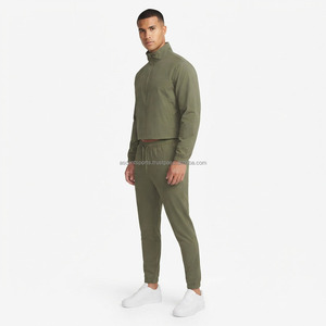 Ensemble de survêtement coupe-vent pour homme, vêtements de sport personnalisés OEM en nylon, veste légère à fermeture éclair, pantalon de jogging, entraînement, course à pied, décontracté - Product Image 3