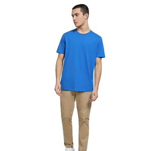 T-shirt unisexe épais 100 % coton uni, personnalisable avec logo, streetwear, anti-plis, respirant, à manches courtes, avec lettres sérigraphiées - Product Image 2
