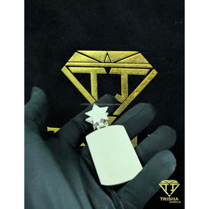 จี้ดาวพรีเมียมประดับเพชรโมอิสซาไนต์ VVS รับรองโดย GIA ชุบทองคำแท้ เงินสเตอร์ลิง 925 สร้อยคอฮิปฮอปสุดหรู เครื่องประดับทริชา จิวเวลส์ - Product Image 6