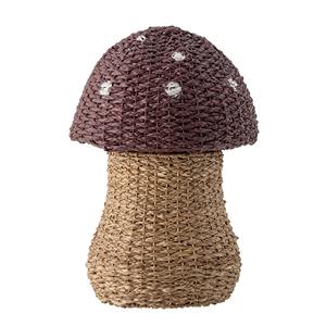 Mushroom-shaped woven water hyacinth <b>basket</b> <b>with</b> <b>lid</b> Handmade Storage <b>Basket</b> Wholesale eco-friendly Made in Vietnam - Product Image 1