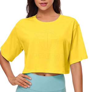 Blusas y Camisetas de Diseño Personalizado para Mujer, Color Sólido, Transpirables, Ecológicas, con Logotipo Frontal, Estilo Simple, 100% Algodón, Ropa Casual para Exteriores - Product Image 6