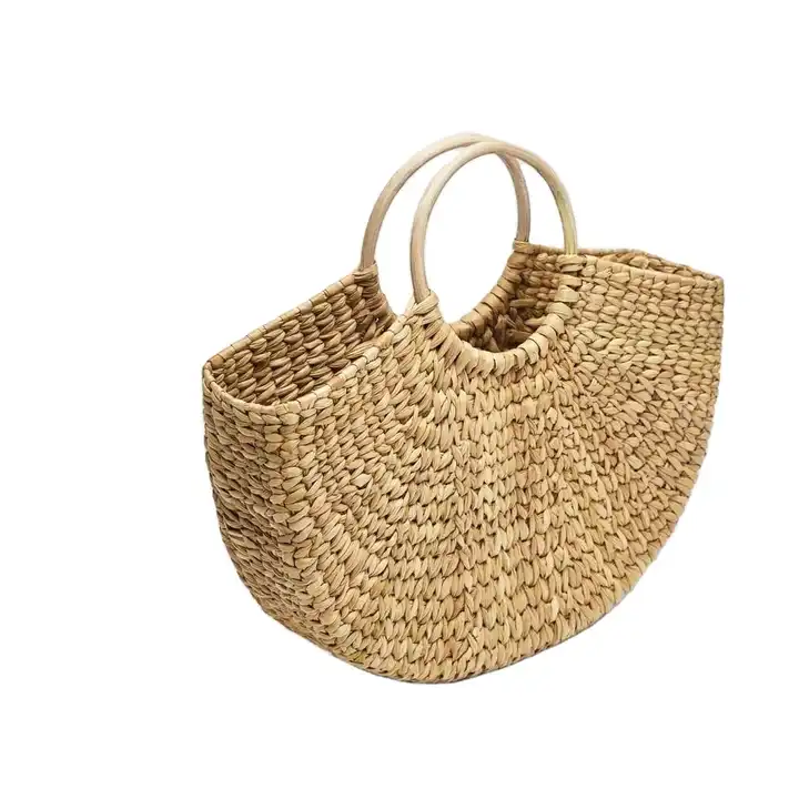 Open-weaved Water Hyacinth Handbag Wholesale - Greenvibe Ltd