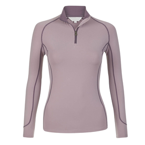 Camisa de equitación de lujo premium para mujer, casual, con logo bordado, de secado rápido, elástica, con cremallera, para entrenamiento ecuestre. - Product Image 4