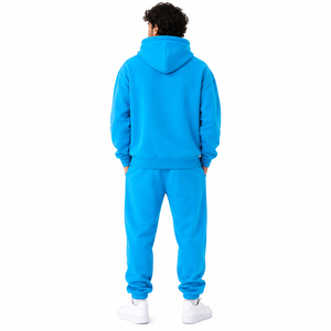 Sweat-shirts à capuche personnalisés pour hommes, sweats à capuche oversize en polaire, vêtements décontractés, logo brodé, poche avant, ensemble survêtement et jogging USA - Product Image 3