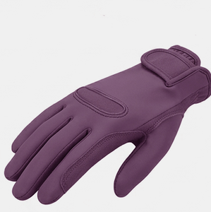 Gants de moto en PU à doigts complets, couleur violette, avec fermeture auto-agrippante, nouvelle collection 2026, vente chaude, séchage rapide, style unique, pour activités de plein air, vente en gros - Product Image 5