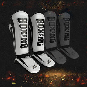 Protector de Piernas Profesional para MMA, Espinilleras Transpirables de Espuma Multidensidad, Color Personalizado, Logotipo Personalizado, Kickboxing, Muay Thai - Product Image 2